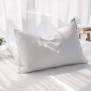 Luxury 85% Waterfowl Feathers/15% Down Pillow Queen Size, Hotel Quality Fluffy Bed Pillow, Soft Pillow for Sleeping, Organic Cotton Cover(20x28 inches, Pack of 1)