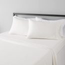 Lightweight Super Soft, Wrinkle-Free, Breathable Microfiber 4 Piece Bed Sheet Set with 14-Inch Deep Pockets, Queen, Cream, Solid