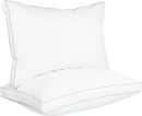 Bed Pillows for Sleeping Queen Size (White), Set of 2, Cooling Hotel Quality, Gusseted Pillow for Back, Stomach or Side Sleepers