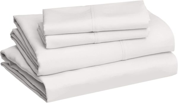 Lightweight Super Soft, Wrinkle-Free, Breathable Microfiber 4 Piece Bed Sheet Set with 14-Inch Deep Pockets, Queen, Cream, Solid - Image 2